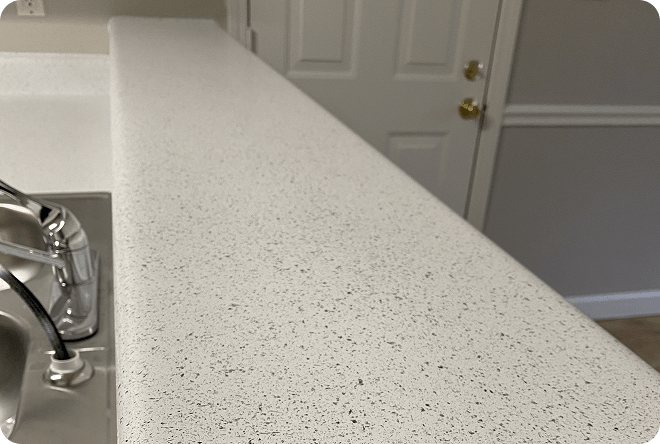 Countertop resurfacing result